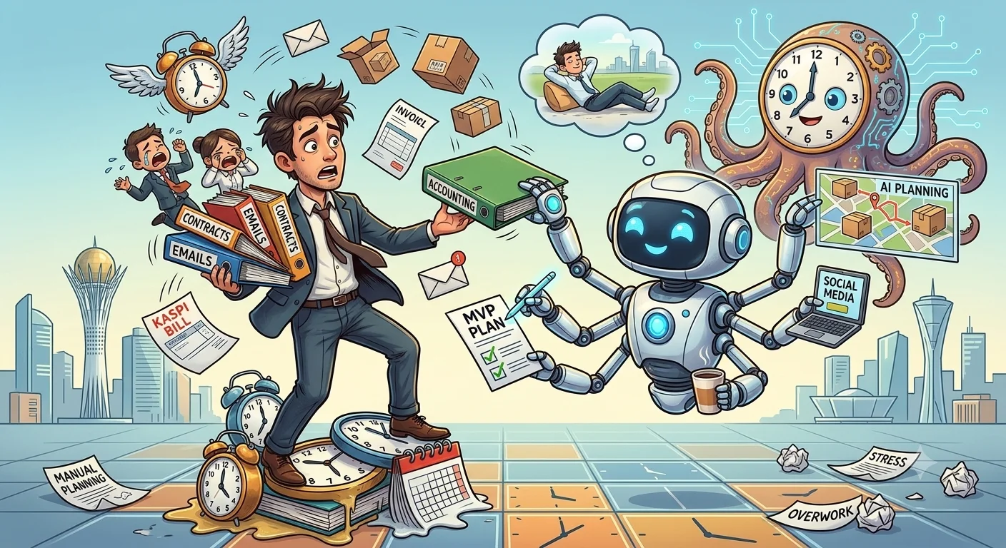 Искусственный интеллект и тайм-менеджмент: Как начинающему предпринимателю сэкономить 20 часов в неделю